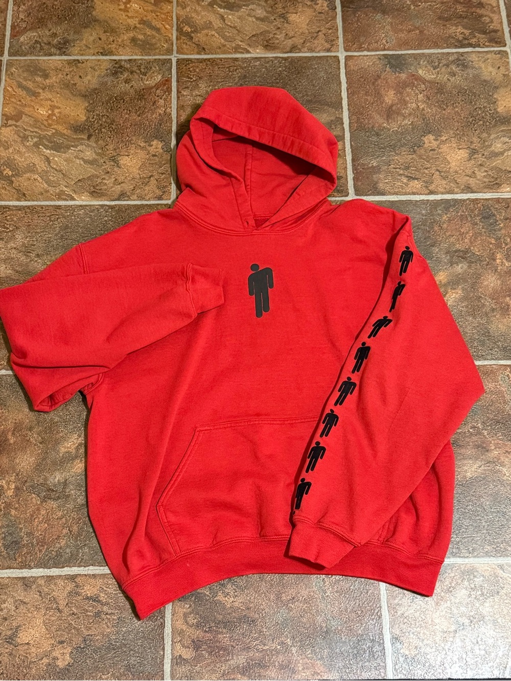 Billie Eilish Unisex Red Blohsh Hoodie - Picture 1 of 7
